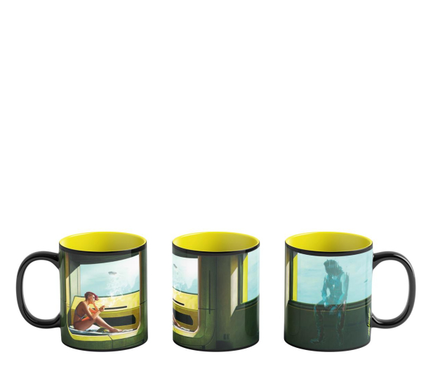 Merch Kubek ceramiczny Game Art Chronicles Cyberpunk 2077 V & Edwa - 1275276 - zdjęcie 3